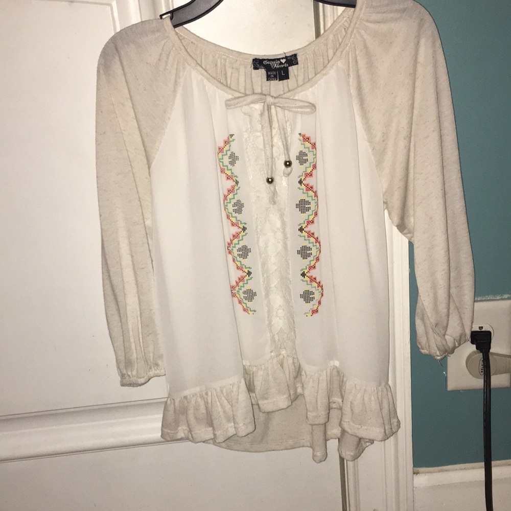 Sequin Hearts Blouse